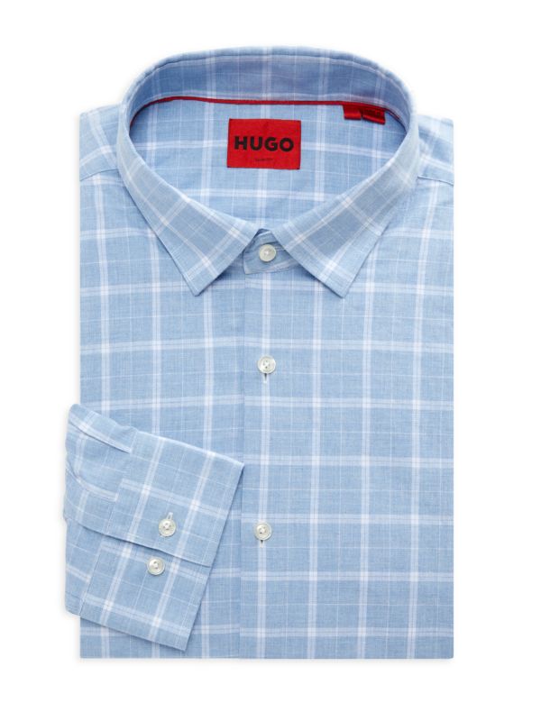 Мужская Классическая рубашка HUGO BOSS Kenno Slim Fit HUGO BOSS