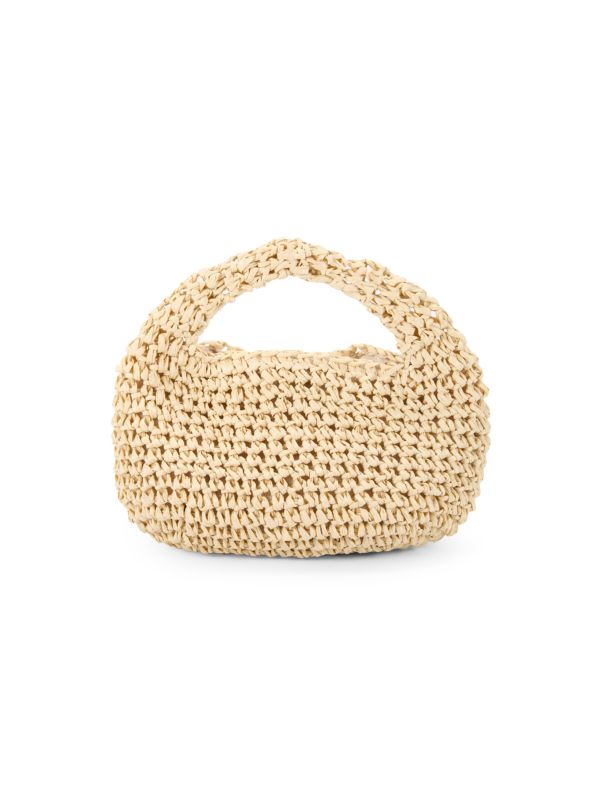 Сумка сэтчел Hat Attack Petite Straw Crescent Top Handle Bag Hat Attack