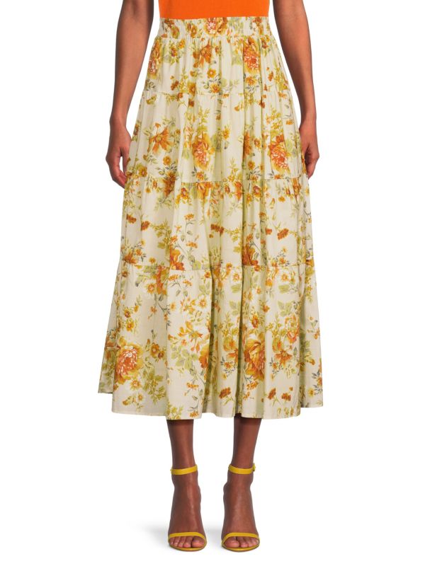 Женская Юбка мини EN SAISON Milana Floral Midi Tiered Skirt EN SAISON