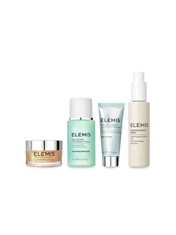 4-Piece Calm Yourself Pro-Collagen Nighttime Skincare Set Elemis