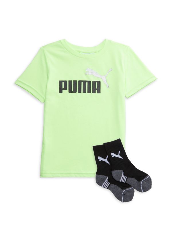 Детская Футболка PUMA 2-Piece Logo Tee & Socks Set PUMA