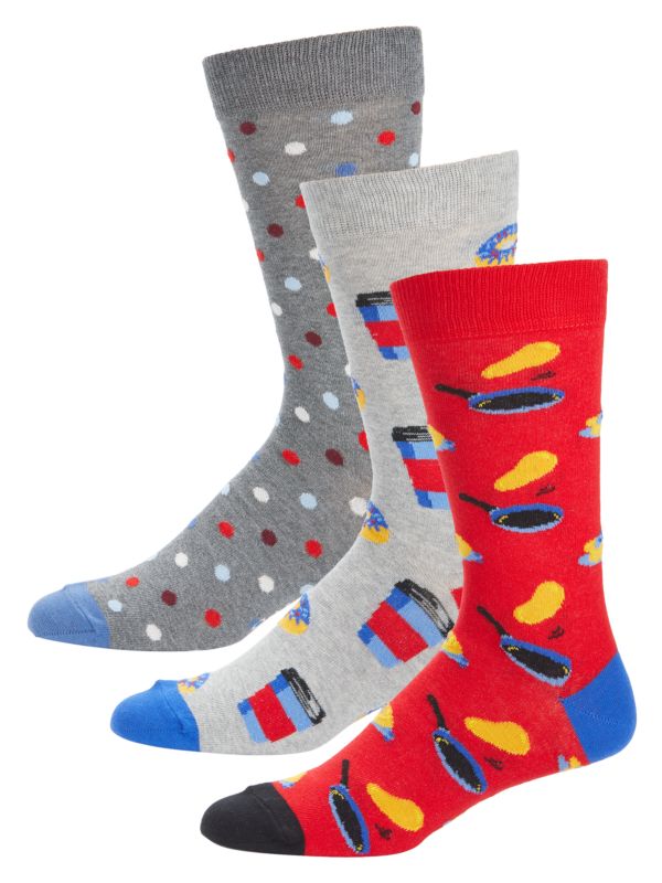 Мужские Носки Happy Socks 3-Pack Foodie Assorted Happy Socks