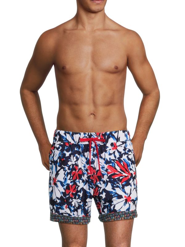 Мужские Шорты для плавания Robert Graham Hula Hula Floral Robert Graham