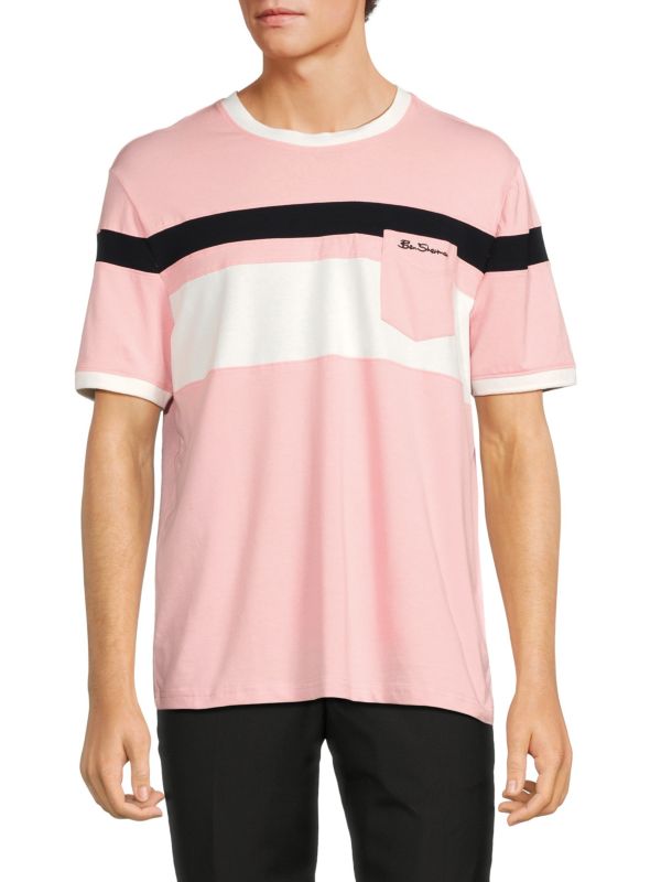 Мужская Футболка Ben Sherman Striped Patch Pocket Ben Sherman