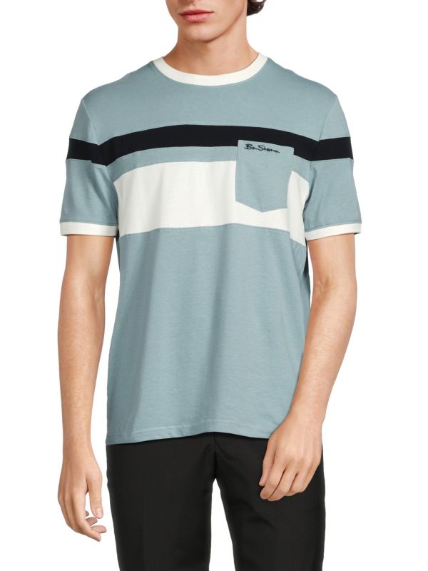 Мужская Футболка Ben Sherman Striped Patch Pocket Ben Sherman