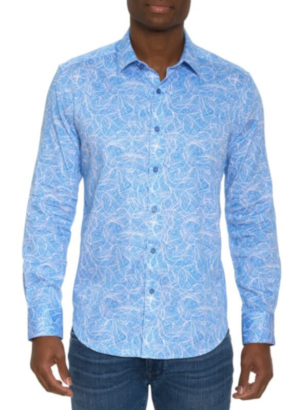 Мужская Повседневная рубашка Robert Graham Stelvio Abstract Robert Graham