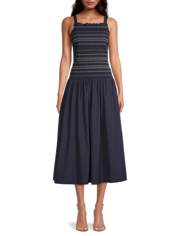 Женское Повседневное платье Jason Wu Drop Waist Midi Jason Wu