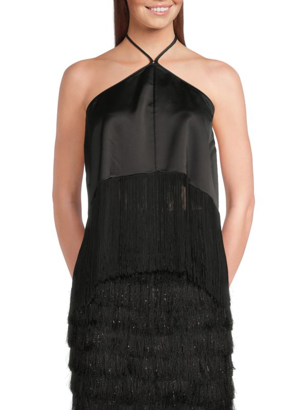 Женская Блузка BCBGMAXAZRIA Fringed Top BCBGMAXAZRIA