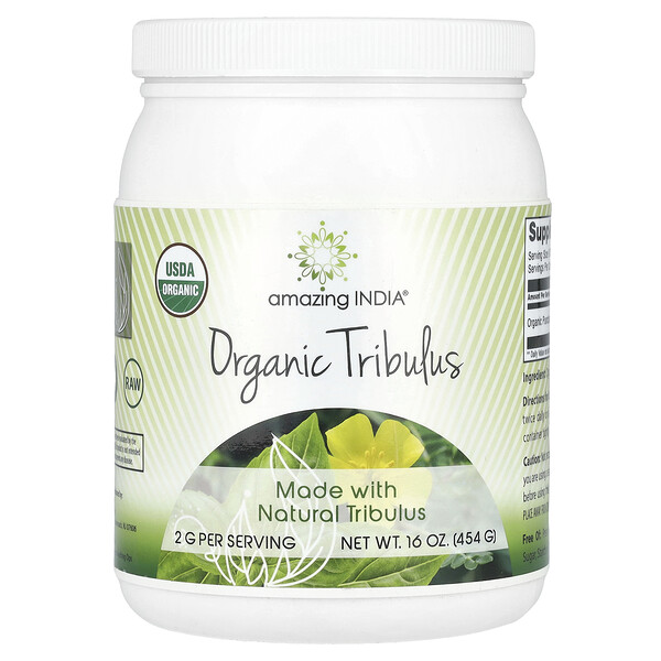 Organic Tribulus, 16 oz (Унции) (454 g) Amazing India