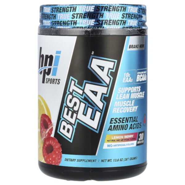 Best EAA, Essential Amino Acids, Lemon Berry, 13.6 oz (Унции) (387 g) BPI