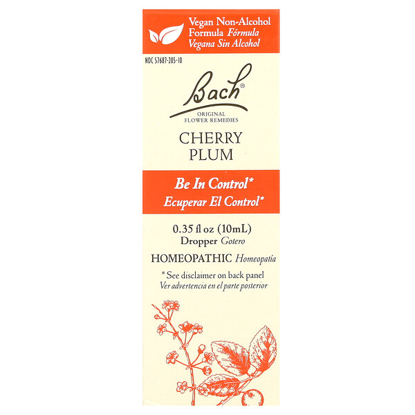 Original Flower Remedies, Cherry Plum, 0.35 fl oz (Жидкие унции) (10 ml) Bach