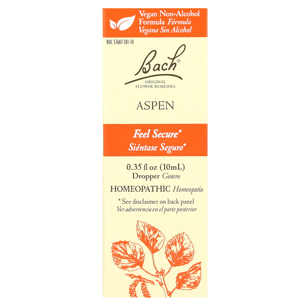 Original Flower Remedies, Aspen, 0.35 fl oz (Жидкие унции) (10 ml) Bach