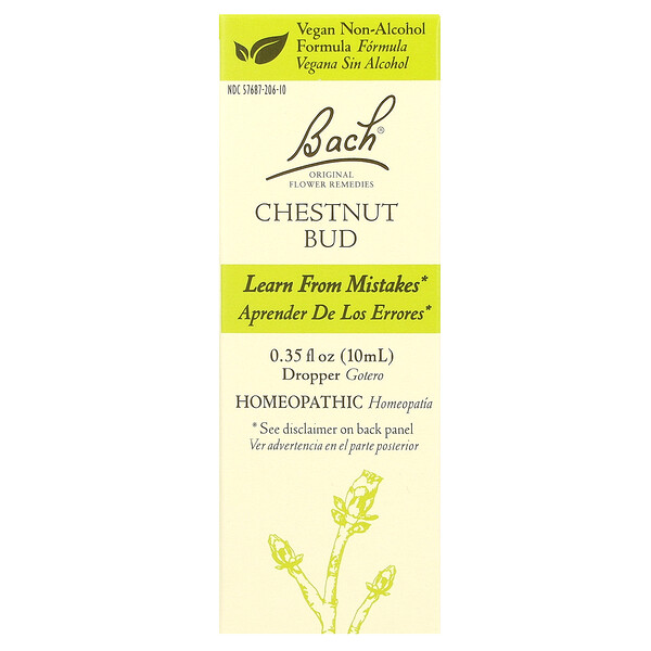 Original Flower Remedies, Chestnut Bud, 0.35 fl oz (Жидкие унции) (10 ml) Bach