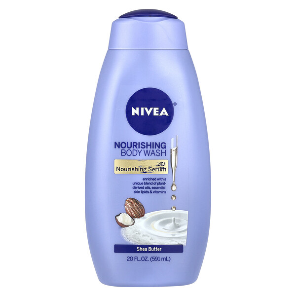 Nourishing Body Wash, Shea Butter, 20 fl oz (591 ml) Nivea