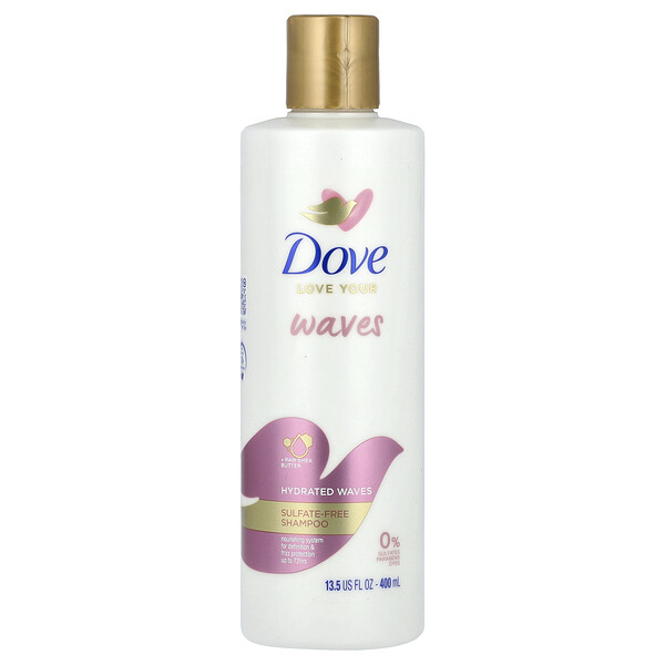 Love Your Waves, Sulfate-Free Shampoo, 13.5 fl oz (400 ml) Dove