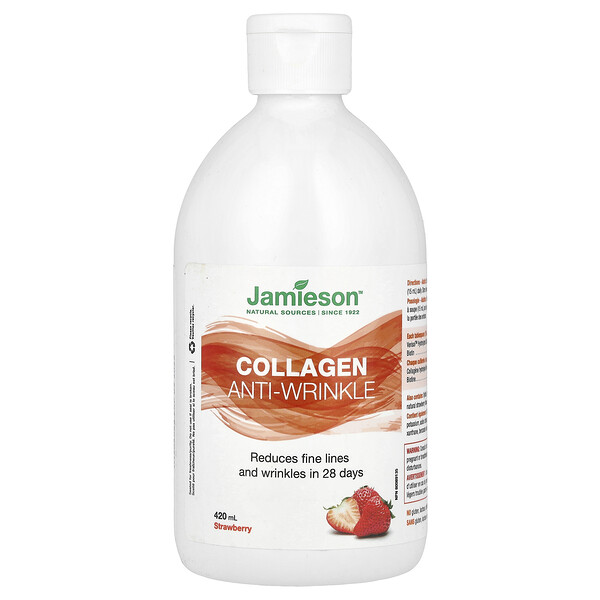 Collagen Anti-Wrinkle, Strawberry, 420 ml Jamieson Vitamins