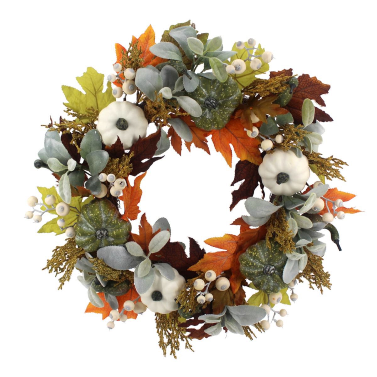 Celebrate Together™ Fall Pumpkin & Eucalyptus Artificial Wreath Celebrate Together