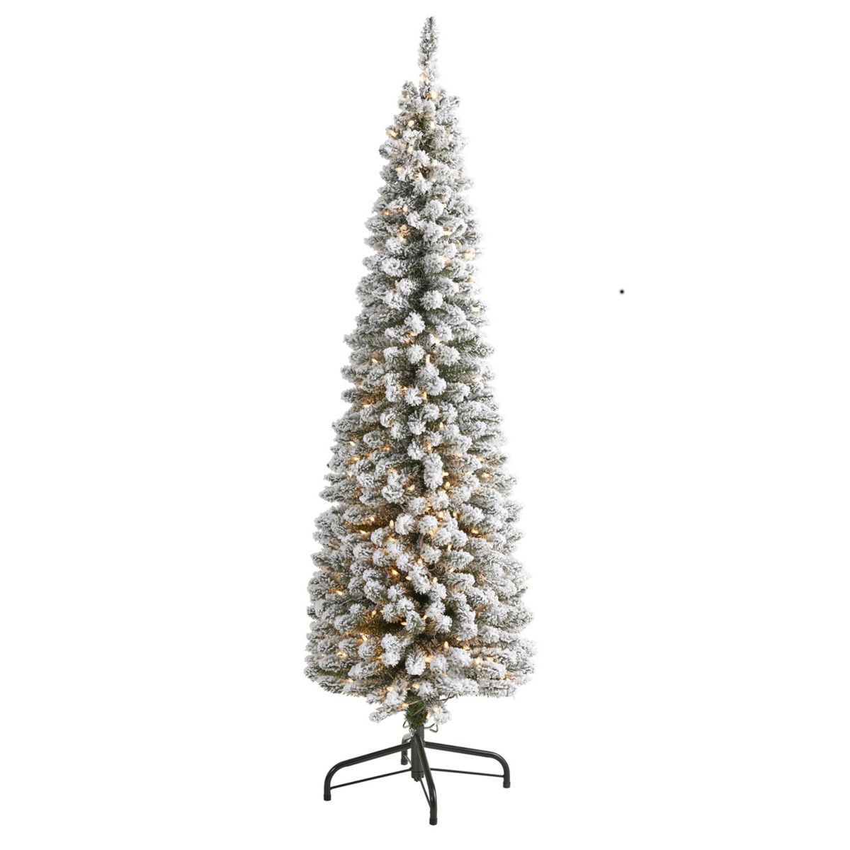 nearly natural 6-ft. Flocked Pencil Artificial Christmas Tree NEARLY NATURAL