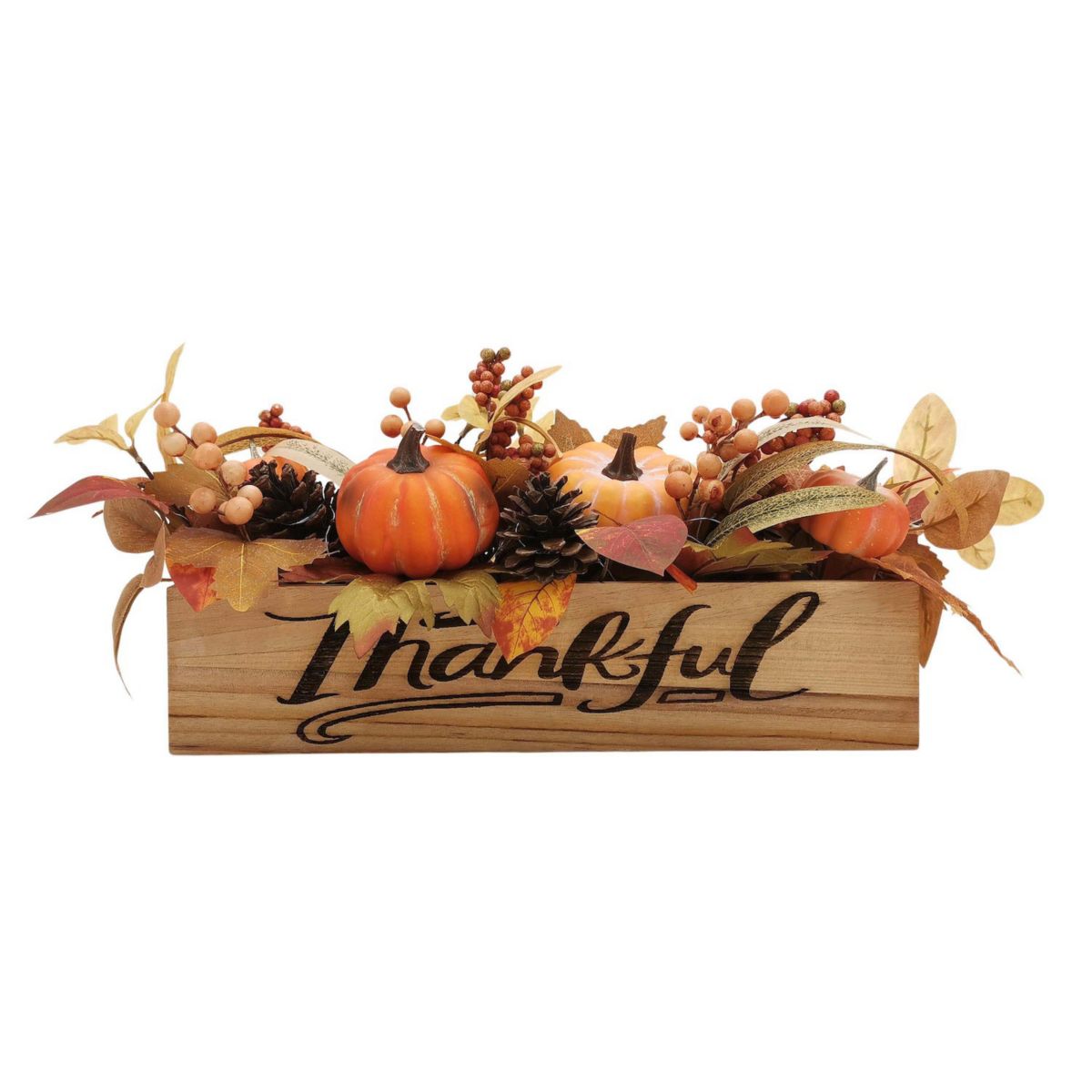 Celebrate Together™ Fall Artificial Botanial &#34;Thankful&#34; LED Table Decor Celebrate Together