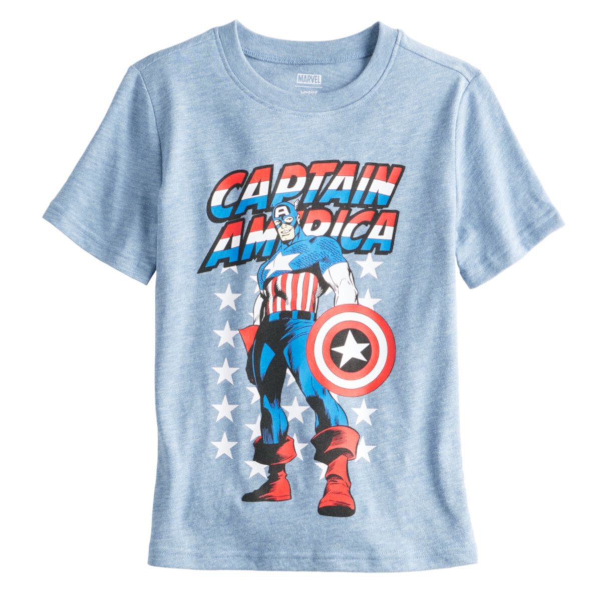 Детская футболка Jumping Beans Marvel Captain America с коротким рукавом, для мальчиков 4-12 лет Jumping Beans Marvel