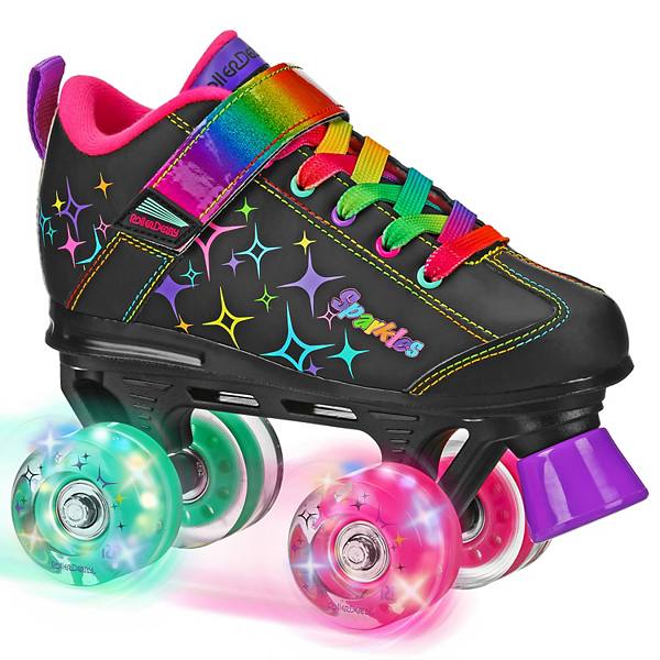 Детские роликовые коньки Roller Derby Sparkles с LED-колесами для девочек Roller Derby