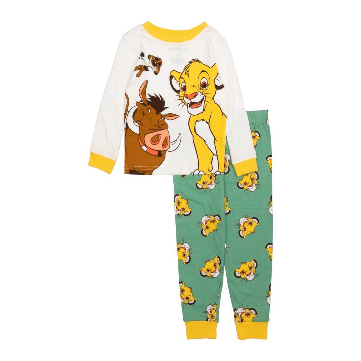 Disney's The Lion King Toddler Boy 2-pc. &#34;King Pumba Timon&#34; Top & Bottom Pajama Set Licensed Character