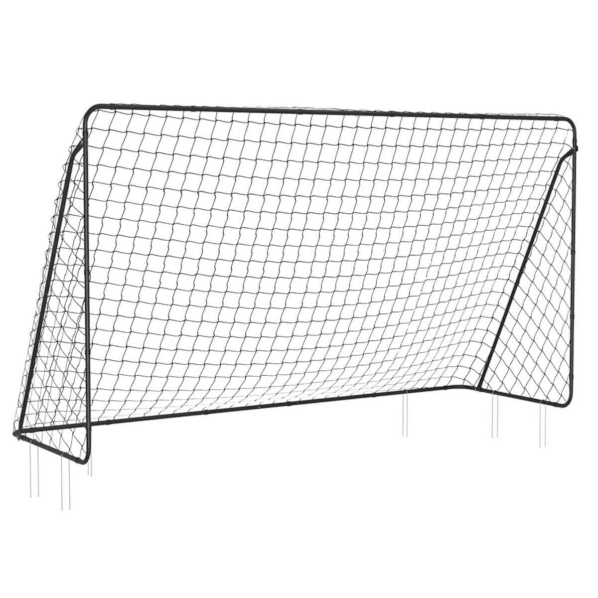 Children's soccer goal 12 X 6 Foot, in Garden, Courtyard, Park, Beach, metal pipes And Pe Net Slickblue