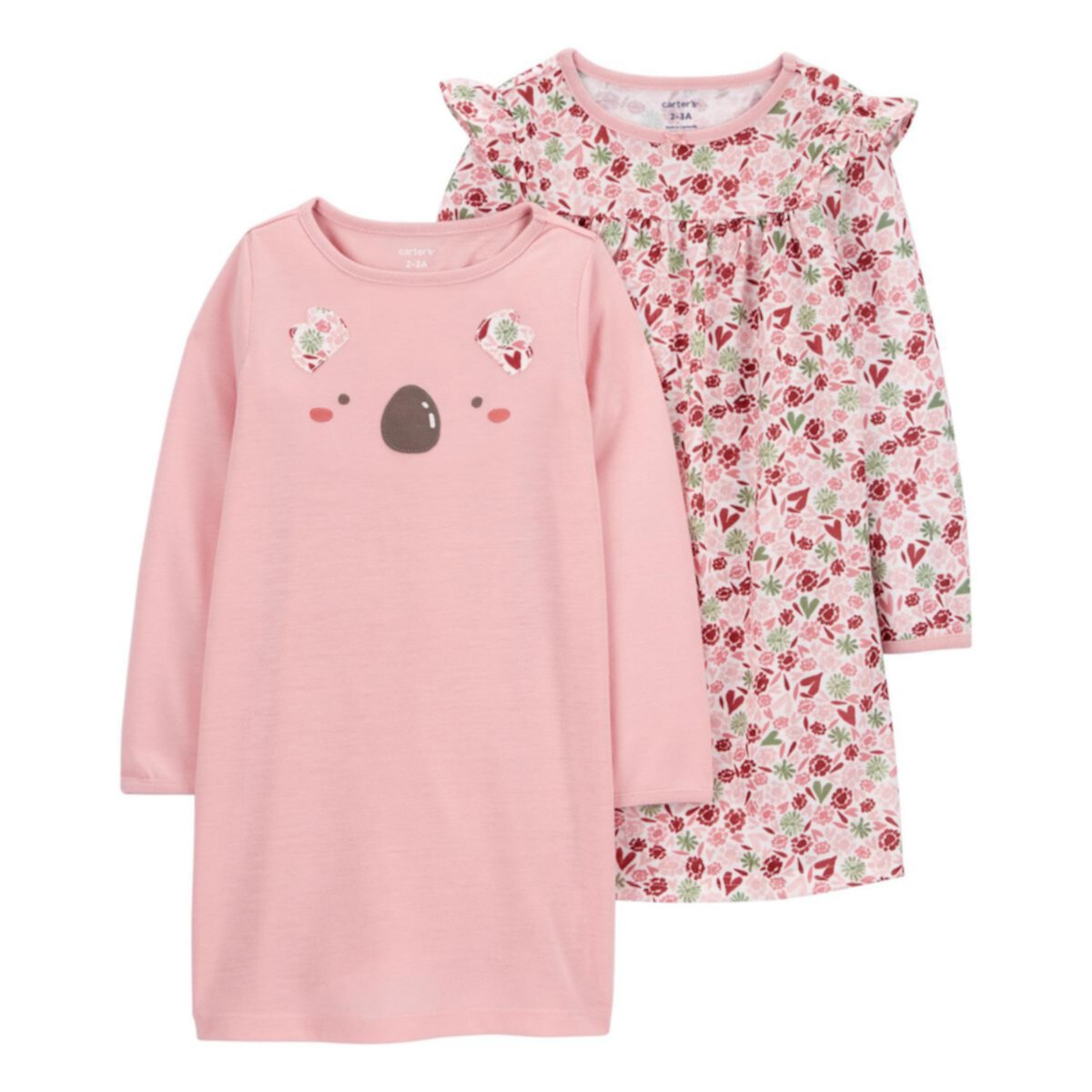 Girls 4-14 Carter's 2-pk Long Sleeve Nightgown Set Carter's