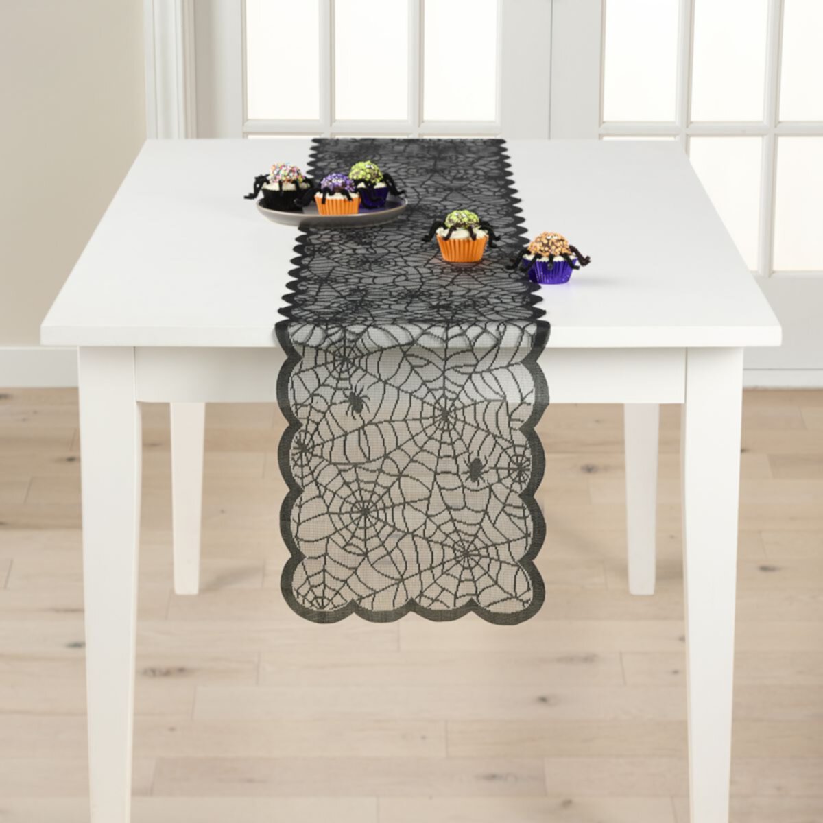 Celebrate Together™ Halloween Spiderweb Lace Table Runner Celebrate Together