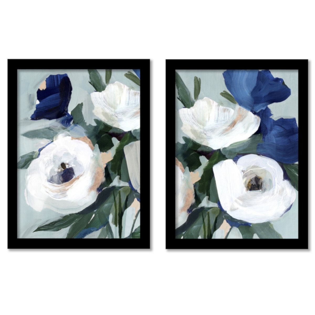 Americanflat Spring Flowers Framed Wall Art 2-piece Set Americanflat