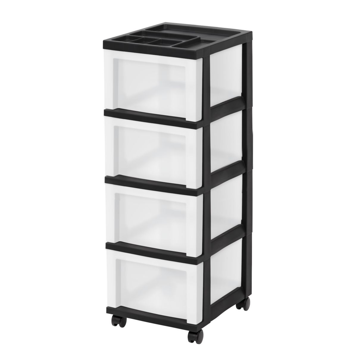 Iris 4-Drawer Rolling Storage Cart IRIS