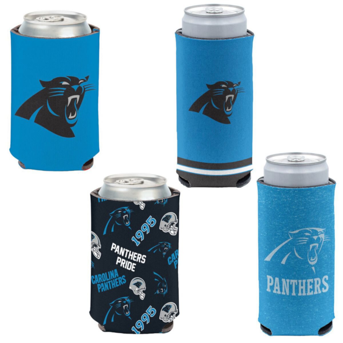 Портативный холодильник и термосумка WinCraft Carolina Panthers 4-Pack 12oz. Wincraft