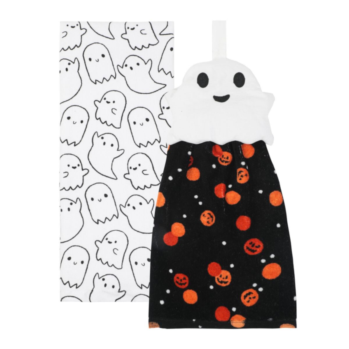 Celebrate Together™ Halloween Ghost Printed & Tie Top Kitchen Towels Set Celebrate Together