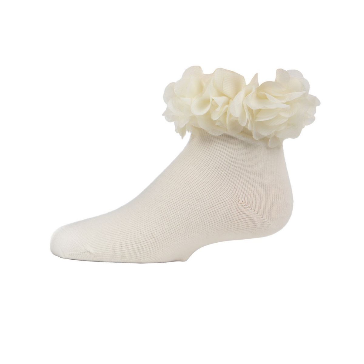 Floral Halo Girls Cotton Blend Anklet Socks MEMOI