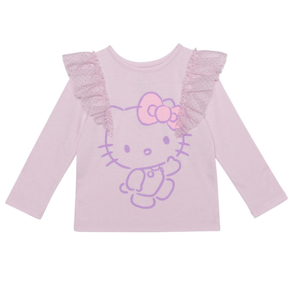 Детская Футболка Hello Kitty Длинный Рукав 4-12 Hello Kitty