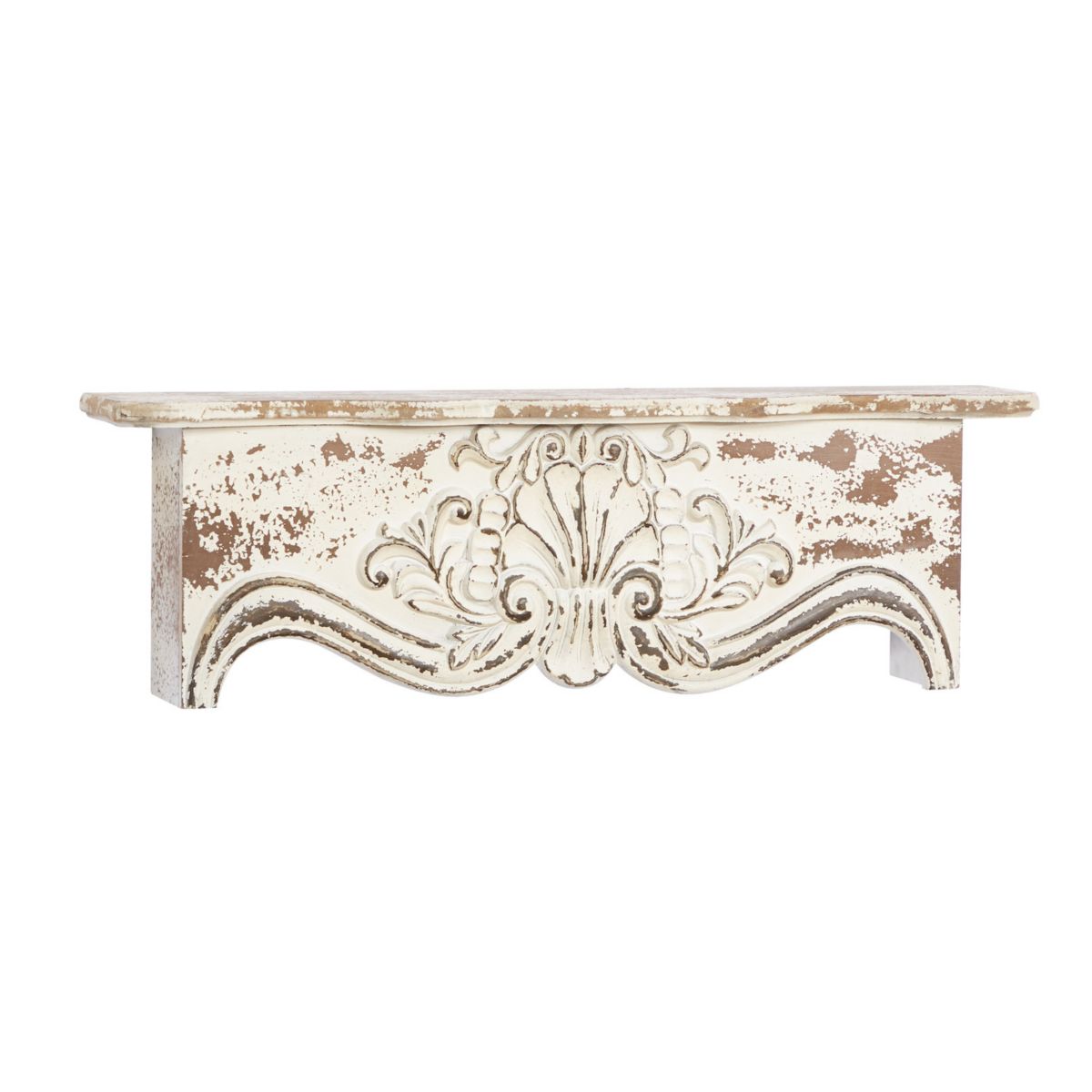 Stella & Eve Distressed Wood Wall Shelf Stella & Eve