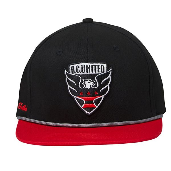 Унисекс черная кепка Snapback D.C. United с вышивкой, регулируемый размер Live Breathe Futbol