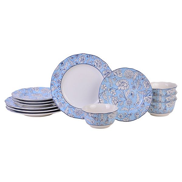 222 Fifth Cleremont 12-piece Dinnerware Set 222 Fifth