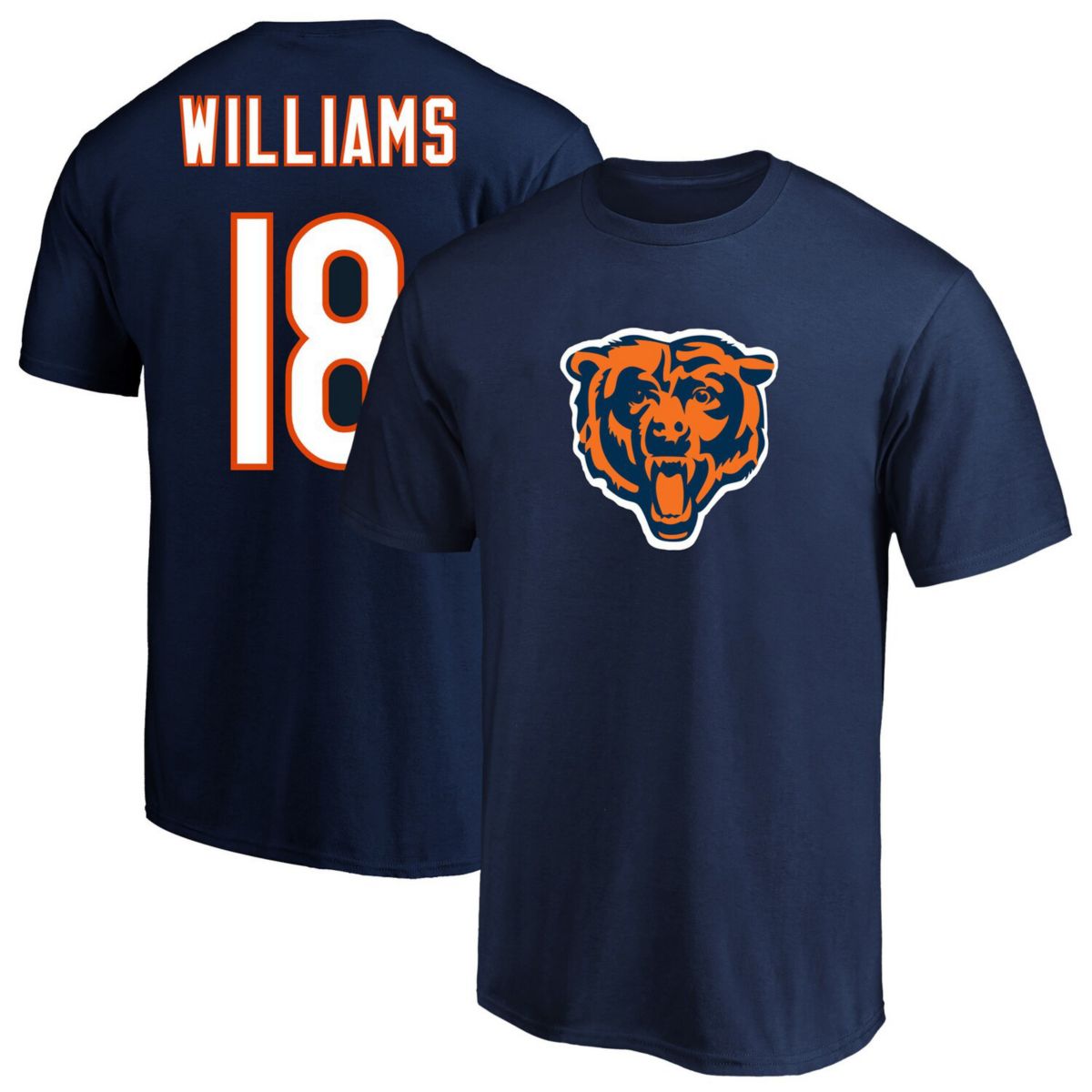 Мужская Футболка Fanatics Caleb Williams Темно-Синяя Chicago Bears 2024 NFL Draft Первый Раунд Fanatics Brands - White Label