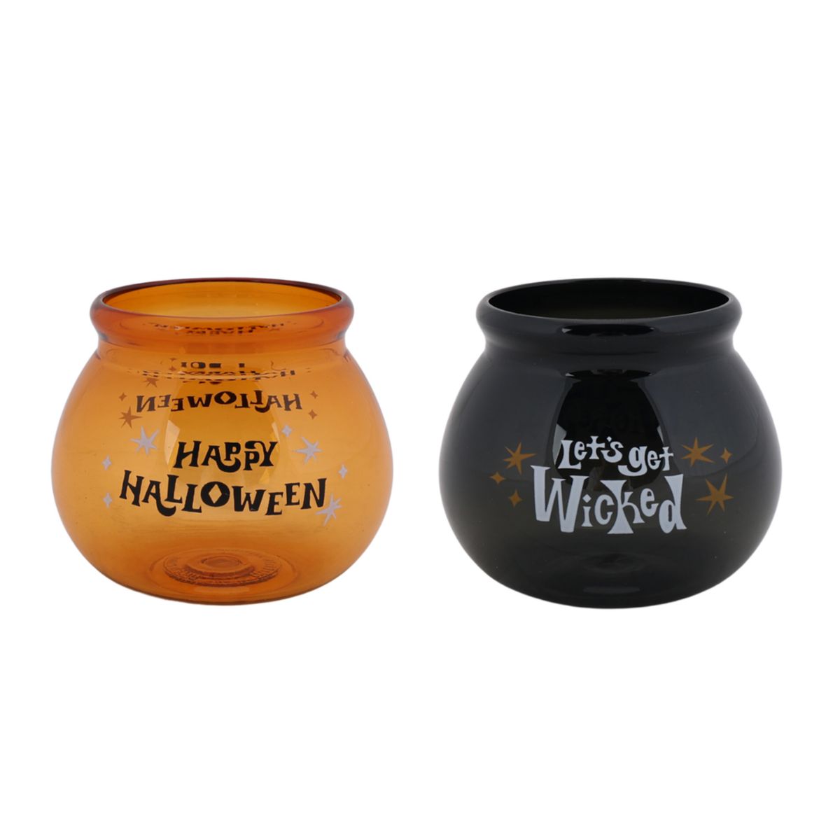 Celebrate Together™ Halloween &#34;Let's Get Wicked&#34; 2-piece Cauldron Cups Set Celebrate Together