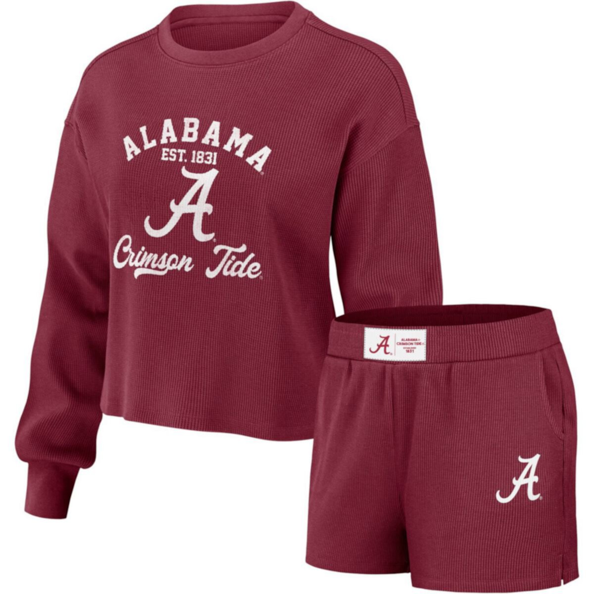 Женская Пижама WEAR by Erin Andrews Crimson Alabama Crimson Tide WEAR by Erin Andrews