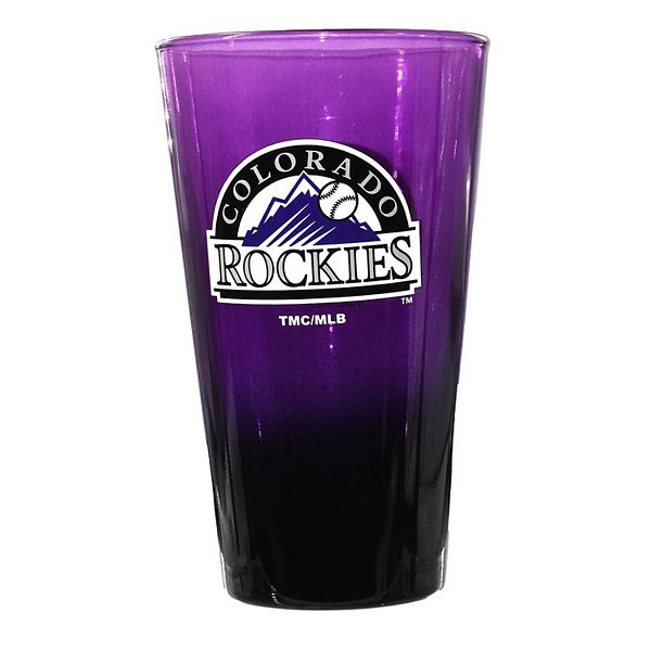 Стакан для пива Омбре (16oz) с рисунком Colorado Rockies, 100% стекло The Memory Company