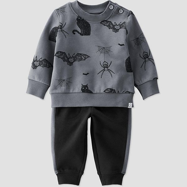 Детский Комплект Одежды Little Planet Halloween Organic Cotton Fleece 2-Пiece Top & Bottom Set в Спooky Creatures Little Planet