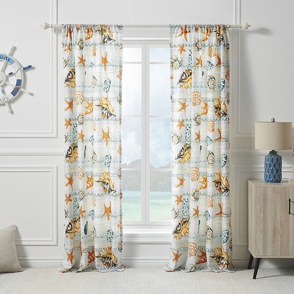 Greenland Home Fashions Kona Set of 2 Window Curtain Panels Greenland Home Fashions