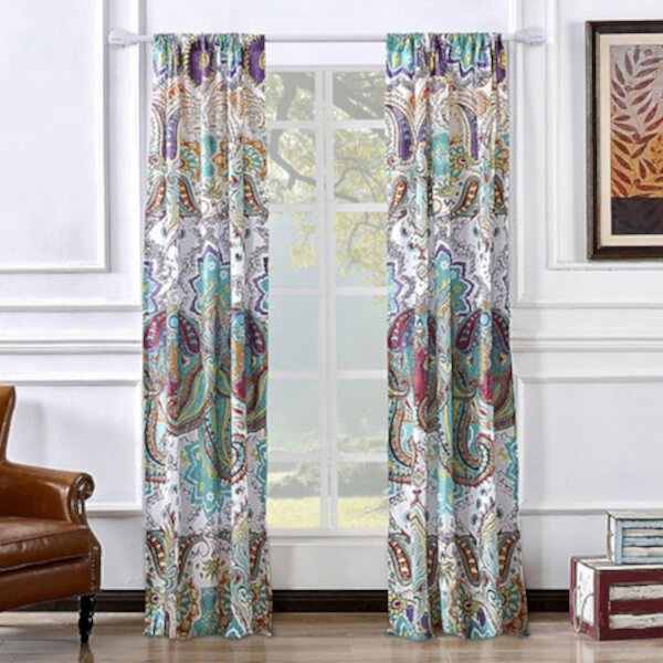 Greenland Home Fashions Nirvana Set of 2 Window Curtain Panels Greenland Home Fashions