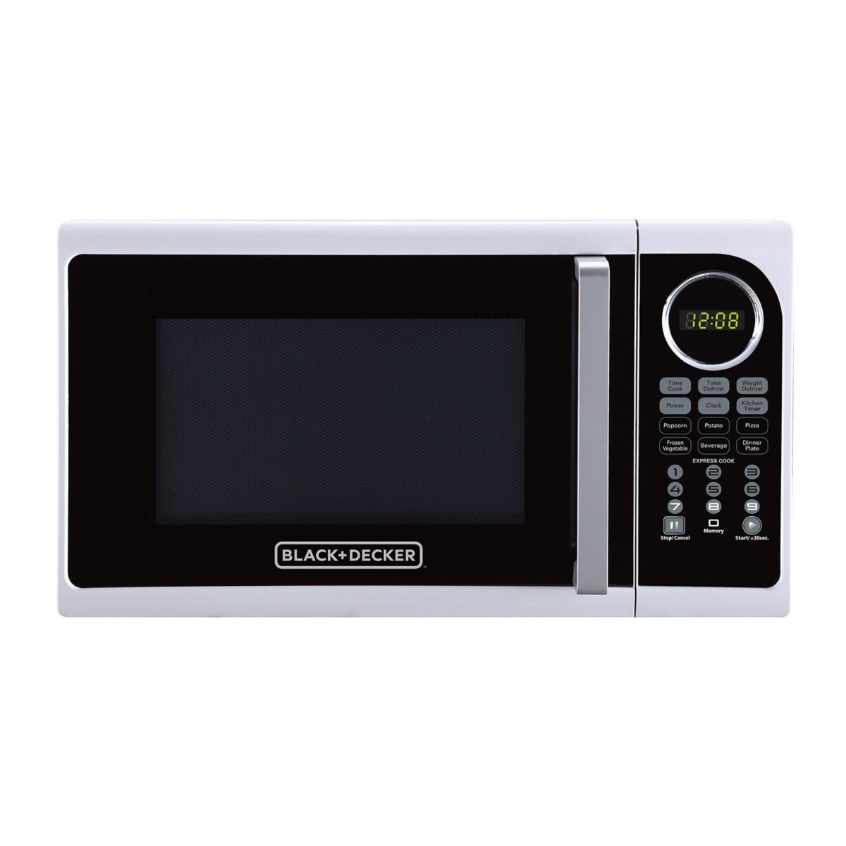 BLACK+DECKER™ EM925ACPX1 Pull Handle Microwave, White BLACK+DECKER