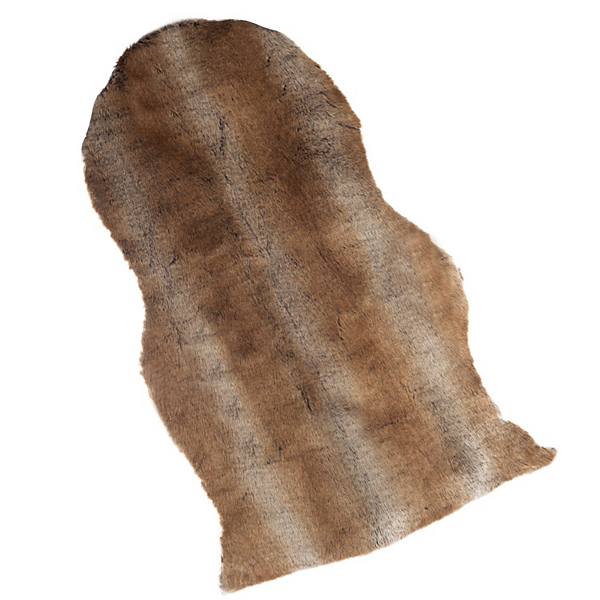 Lavish Home Faux Sheepskin Throw Rug Lavish Home