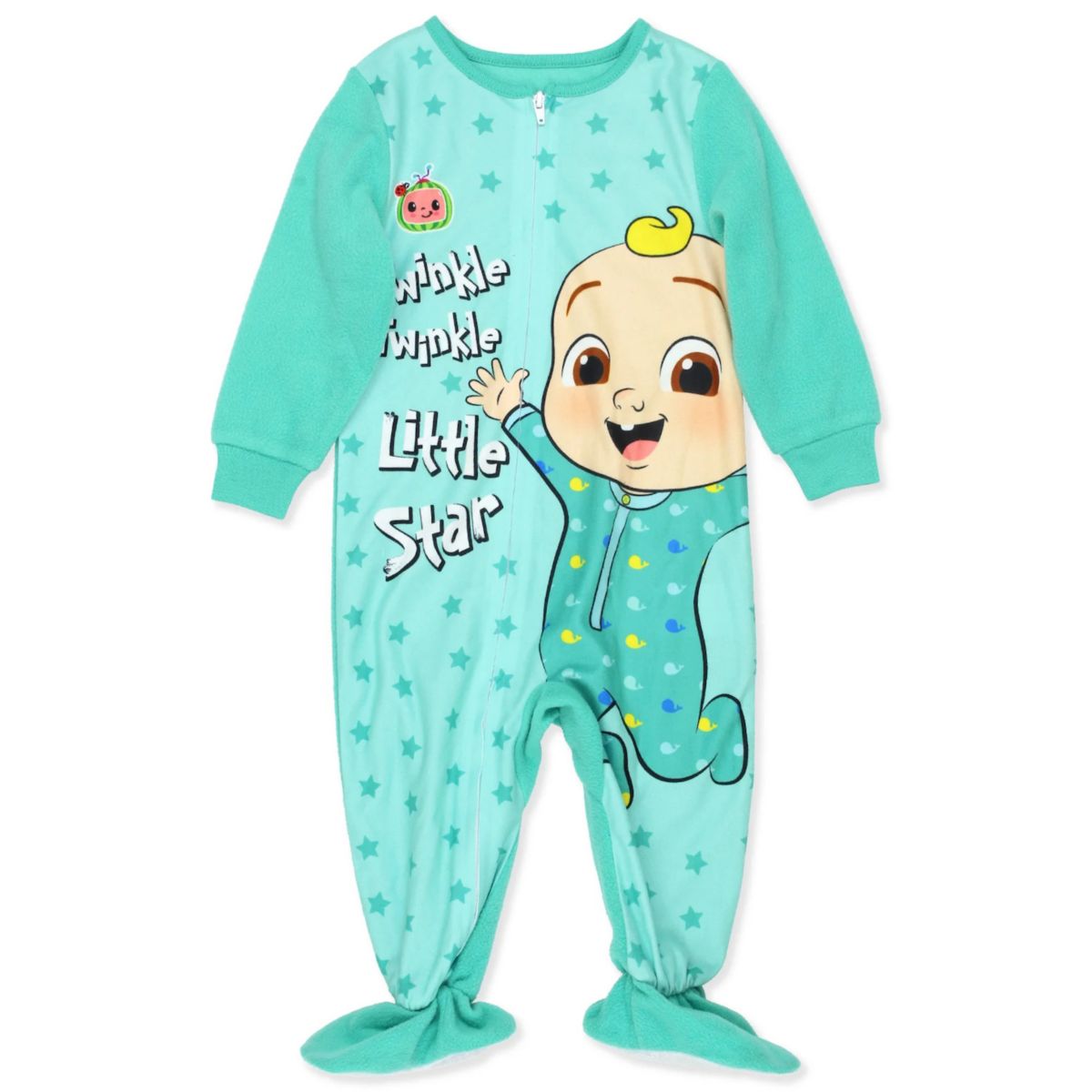 Cocomelon Jj Little Star Toddler Infant Footed Blanket Sleeper Pajamas CoComelon