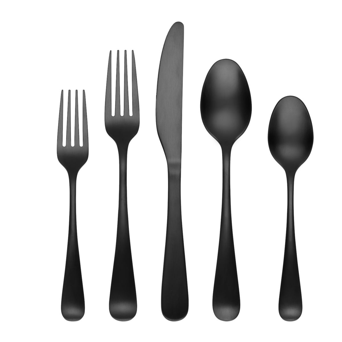 Cambridge Rhiannon Black Satin 20-pc. Flatware Set Cambridge