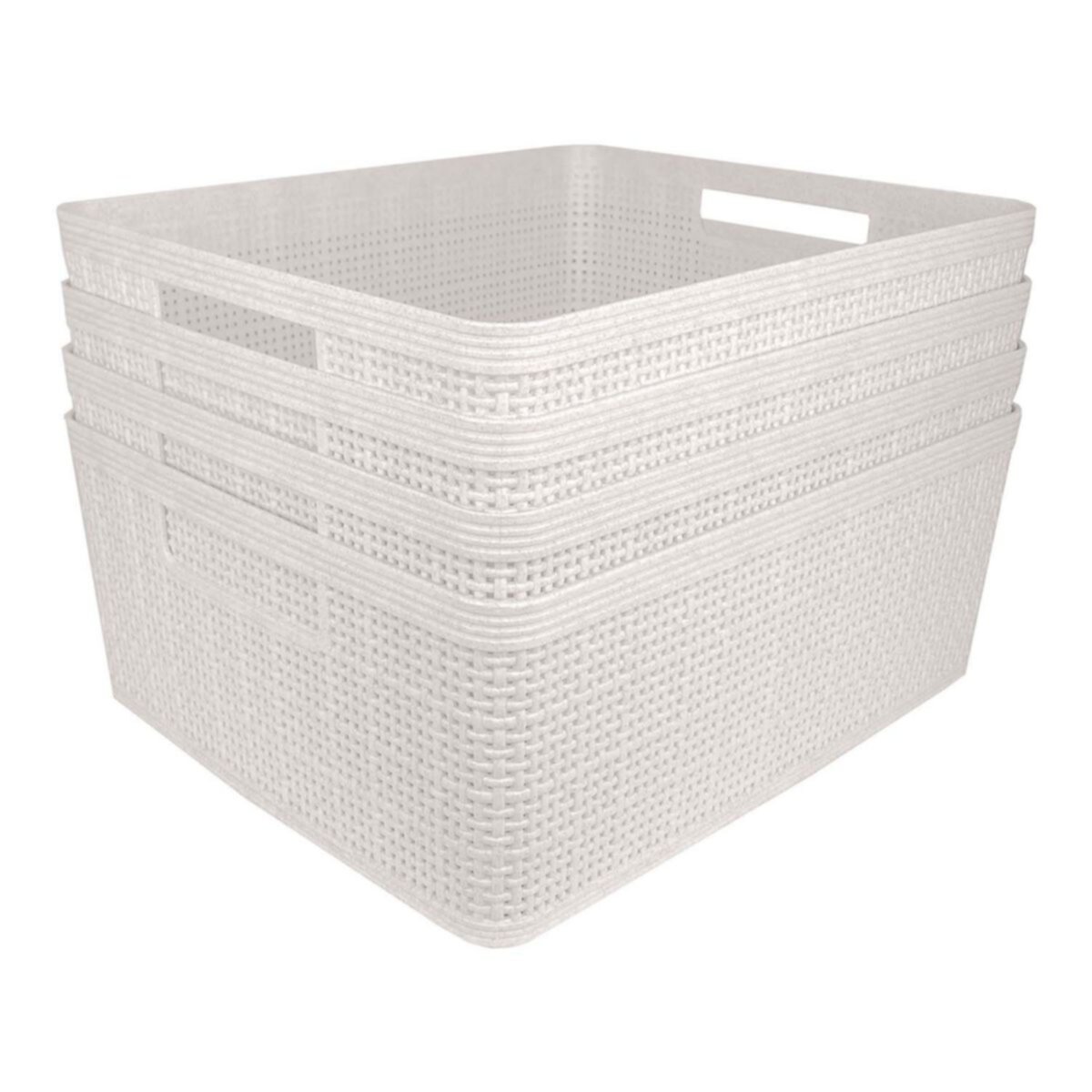 Belle Maison 4-pk. Medium Rectangle Wheat Bins Belle Maison